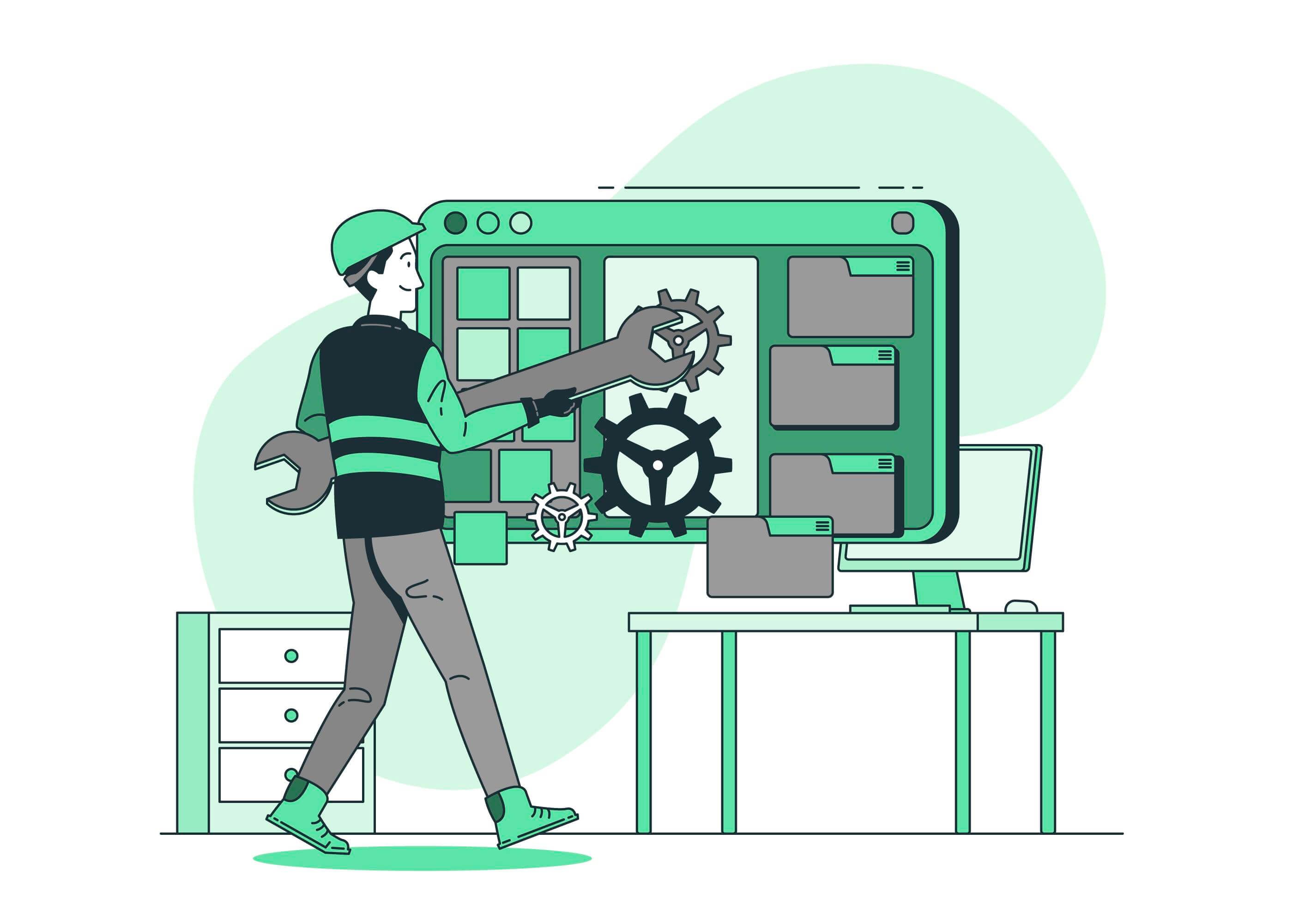 vector representaion of maintenance process for minimum viable product
